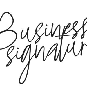 Business Signature Font